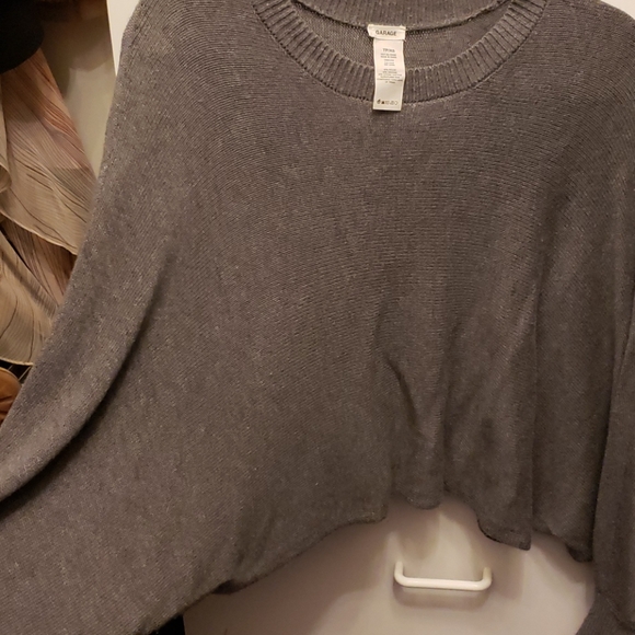 Garage grey poncho sweater - Picture 2 of 3